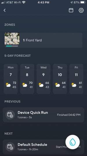 Wyze Smart Sprinkler Controller app