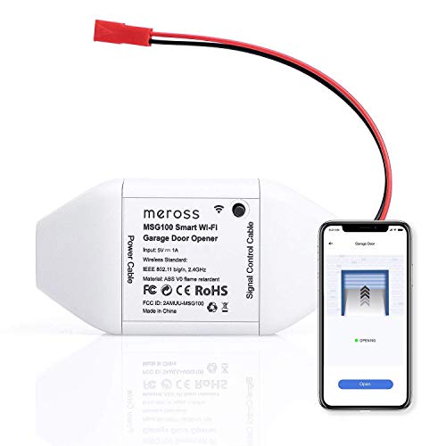 Best smart garage door controller, runner-up -- Meross Smart Wi-Fi Garage Door Opener (model MSG100)