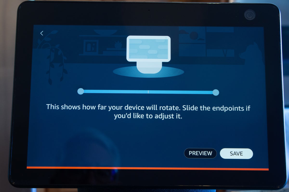 amazon echo show rotation adjustment