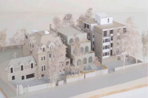 Caruso St John Architects’ proposals for 9 Lyndhurst Terrace in Hampstead - model