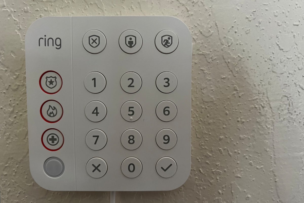 The Ring Alarm Pro keypad by day