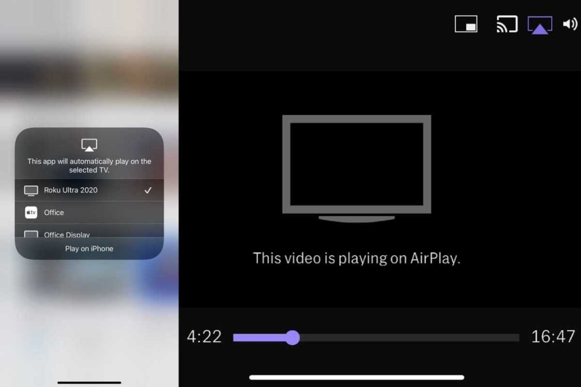 AirPlay on Roku