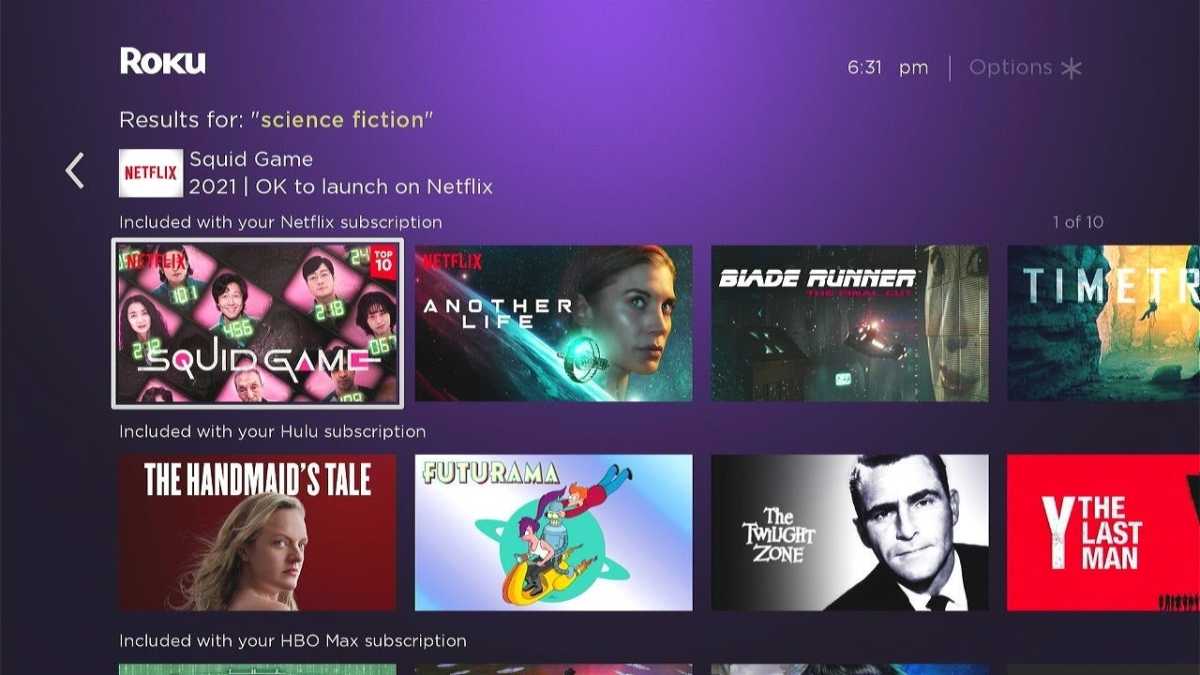 Roku Genre search