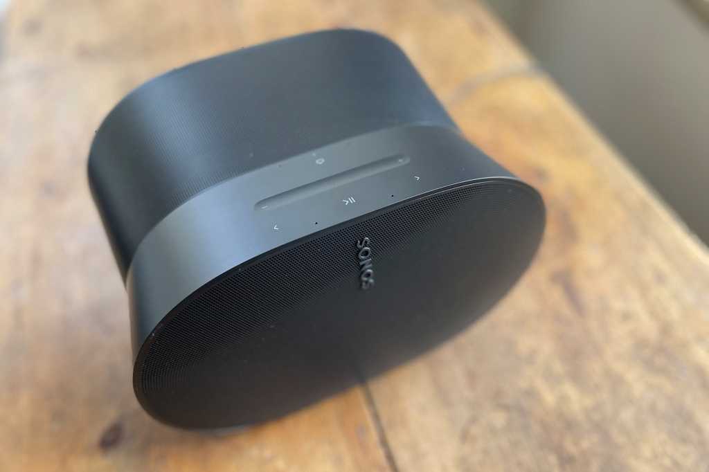 Touch controls on Sonos Era 300 smart speaker