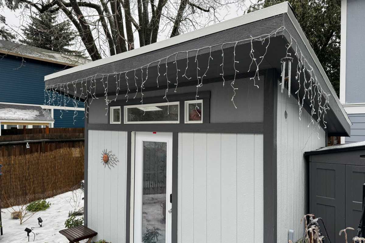 Author Michael Brown's studio outbuilding