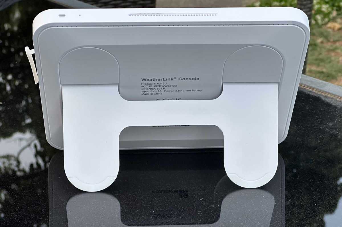 Davis WeatherLink Console built-in stand