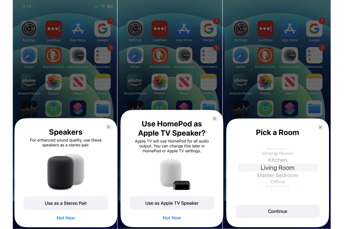 Apple 2nd-Gen HomePod setup