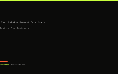 Why Your Website Contact Form Might Be Costing You Customers