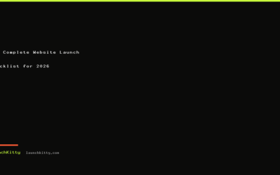 The Complete Website Launch Checklist for 2026
